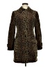 Nanette Lepore Animal Print Brown Coat Size 8 - photo 1