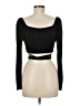 Louna Black Long Sleeve Top Size M - photo 2