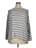 Cha Cha Vente Stripes Silver Pullover Sweater Size XL - photo 1