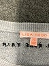 Lisa Todd Graphic Gray Wool Pullover Sweater Size XS - photo 7
