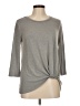 June & Hudson Gray 3/4 Sleeve Top Size M - photo 1