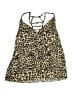 Aqua Green Animal Print Gold Swimsuit Top Size L - photo 1