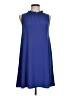 Halogen Solid Blue Casual Dress Size M (petite) - photo 1