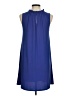 Halogen Solid Blue Casual Dress Size M (petite) - photo 2