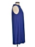 Halogen Solid Blue Casual Dress Size M (petite) - photo 4