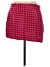 AFRM 100% Polyester Houndstooth Burgundy Casual Skirt Size M - photo 2