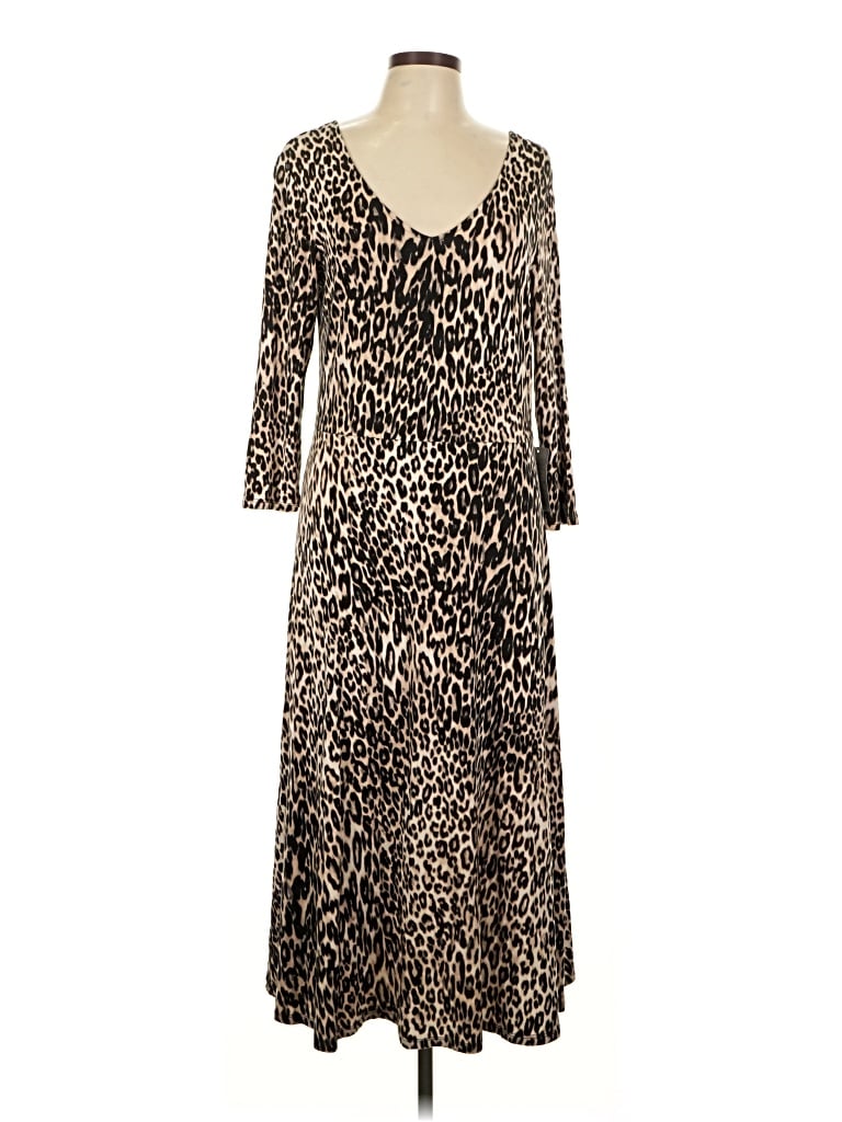 Pre-owned Spense Casual Dress In Brown