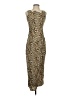 TCEC 100% Rayon Animal Print Tan Cocktail Dress Size 4 - photo 1