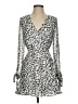 Great Jones 100% Polyester Animal Print Silver Cocktail Dress Size XS - photo 1
