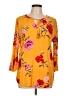 Old Navy 100% Rayon Yellow 3/4 Sleeve Blouse Size L - photo 1