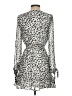 Great Jones 100% Polyester Animal Print Silver Cocktail Dress Size XS - photo 2