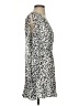 Great Jones 100% Polyester Animal Print Silver Cocktail Dress Size XS - photo 4
