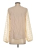 Shein Ivory Long Sleeve Blouse Size 4 - photo 2