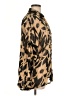 Jaeger 100% Polyester Animal Print Brown Long Sleeve Blouse Size 34 waist - photo 4