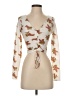 Topshop Ivory Long Sleeve Blouse Size 2 - photo 1