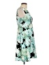 DressBarn Print Teal Cocktail Dress Size 12 (petite) - photo 4
