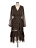 Minkpink 100% Polyester Animal Print Brown Cocktail Dress Size L - photo 1