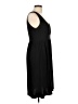 Blu Sage Solid Black Casual Dress Size L - photo 4