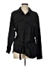 Atlein Collective Black Long Sleeve Button-Down Shirt Size 10 - photo 1