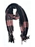 Assorted Brands Tweed Black Blue Scarf One size - photo 1