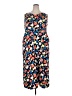 Promod Print Blue Casual Dress Size XXL (estimated) - photo 1