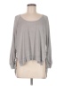 Splendid Print Gray Long Sleeve Top Size M - photo 1