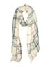 V.Fraas 100% Viscose Plaid Ivory Scarf One size - photo 1