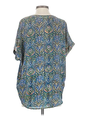 Tolani Short Sleeve Silk Top (view 2)