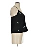 Topshop 100% Polyester Black Sleeveless Blouse Size 2 - photo 4