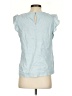 BCBGeneration 100% Cotton Blue Short Sleeve Top Size S - photo 2