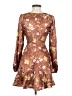 Dee Elly 100% Polyester Floral Brown Cocktail Dress Size XS - photo 2