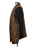 LOGO by Lori Goldstein Chevron-herringbone Brown Coat Size L - photo 5