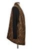 LOGO by Lori Goldstein Chevron-herringbone Brown Coat Size L - photo 4