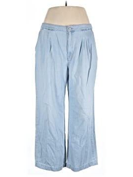 Madewell The Curvy Harlow Wide-Leg Denim Trouser in Noll Wash: Airy Denim Edition