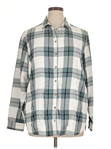 Jachs Girlfriend 3/4 Sleeve Button-Down Shirt (view 1)