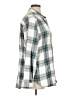 Jachs Girlfriend Plaid Gray 3/4 Sleeve Button-Down Shirt Size XL - photo 4