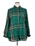 Cato Plaid Green 3/4 Sleeve Button-Down Shirt Size 18 - 20 - photo 1