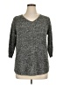 Faded Glory 100% Acrylic Tweed Gray Pullover Sweater Size 1X - photo 1