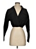 A.L.C. 100% Cotton Black 3/4 Sleeve Blouse Size 4 - photo 1