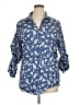 Zara Paisley Blue 3/4 Sleeve Button-Down Shirt Size XL - photo 1
