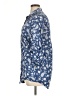 Zara Paisley Blue 3/4 Sleeve Button-Down Shirt Size XL - photo 5