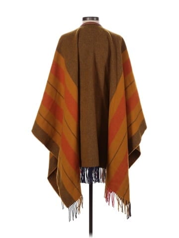 Hermès Paille Merino Wool/Cashmere Rocabar Poncho  (view 2)