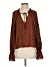 Minkpink Brown Long Sleeve Blouse Size XS - photo 1