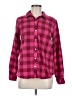 Vineyard Vines Performance 100% Polyester Checkered-gingham Burgundy Long Sleeve Blouse Size 6 - photo 1