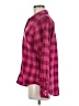 Vineyard Vines Performance 100% Polyester Checkered-gingham Burgundy Long Sleeve Blouse Size 6 - photo 5