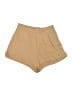 Indah Solid Tan Khaki Shorts Size M - photo 1
