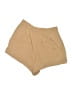 Indah Solid Tan Khaki Shorts Size M - photo 2