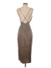 Windsor 100% Polyester Metallic Silver Cocktail Dress Size S - photo 2