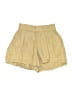 Eberjey 100% Linen Solid Gold Khaki Shorts Size XS - photo 1