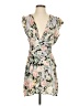 Auguste 100% Rayon Floral Gray Cocktail Dress Size 4 - photo 1